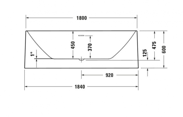 DURAVIT Wanna wolnostojąca DuraFoga 1800 800 x 475 mm biała | 700574000000000