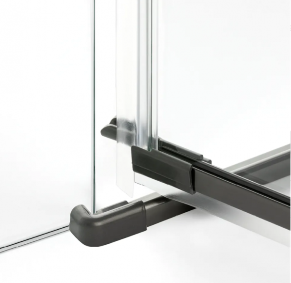 NEW TRENDY Kabina prysznicowa 80x110x200 Avexa Gunmetal Brushed pojedyncze drzwi EXK-3322/EXK-3352