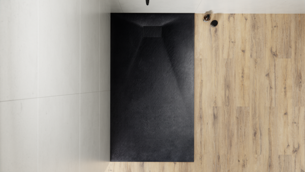BESCO Brodzik prostokątny 130x90x3,2 Vexo Black 130 BVB-130-90-P