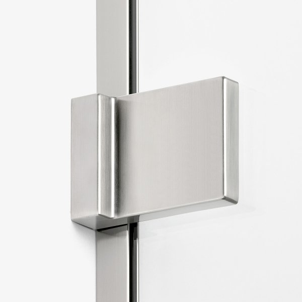 NEW TRENDY Kabina prysznicowa AVEXA NICKEL BRUSHED walk-in 80x200 szkło czyste 6mm Active Shield 2.0 RAMKA ALU EXK-8649