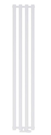 AQUAFORM - Grzejnik łazienkowy ASAMI pionowy 1500X242 312W / przył. dolne 50MM biały  GRŁ-G/A-1500X242-B