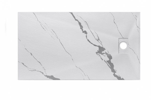 BESCO Brodzik prostokątny Vexo Marble 140x90 VM-140-90-P