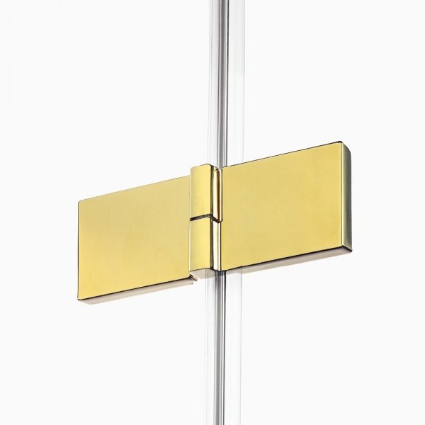 NEW TRENDY Kabina prysznicowa podwójne drzwi uchylne AVEXA GOLD SHINE Linia Platinium 80x80x200 EXK-1692