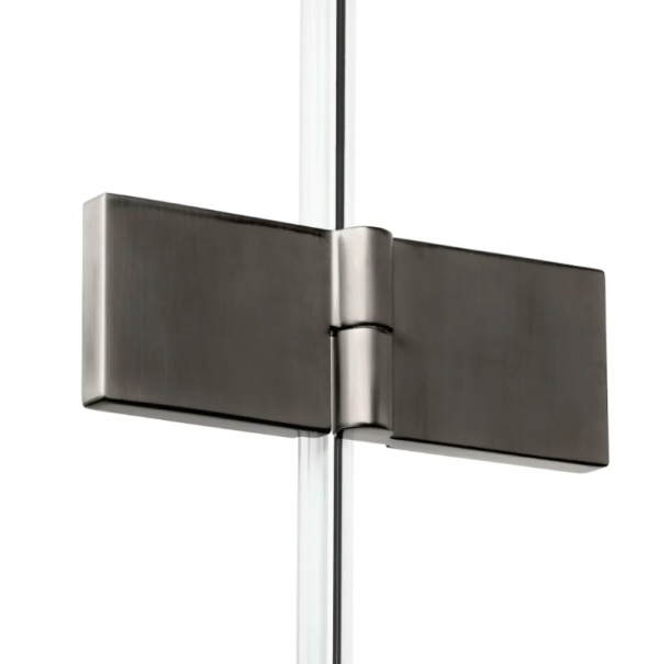 NEW TRENDY Kabina prysznicowa 100x80 New Soleo Gunmetal Brushed, Drzwi składane, podwójne K-2254