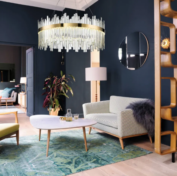 TOOLIGHT Lampa sufitowa kryształowa APP1515-CP60 Złota