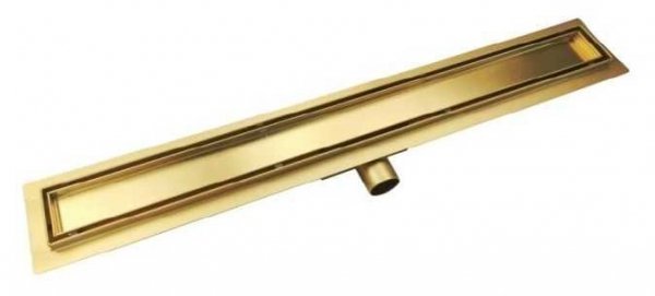 AQUALine - Odpływ liniowy posadzkowy złoty/gold 2w1 pod płytkę 120cm L04GL