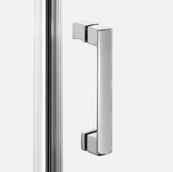 NEW TRENDY Kabina NESTA chrom 1D prostokątna L 80x110x200 czyste 6mm Active Shield 2.0 K-3600