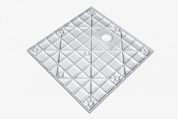 BESCO Brodzik kwadratowy Vexo Marble 80x80 VM-80-80-K