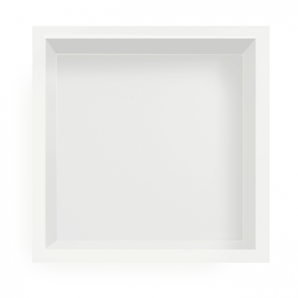 Balneo Półka wnękowa z kołnierzem Wall Box One 30 x 30 x 10 cm, biała