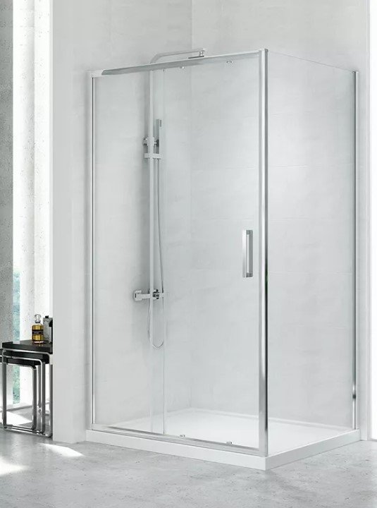 NEW TRENDY Kabina prysznicowa drzwi przesuwne NEW CORRINA  100x90x195  D-0089A/D-0079B
