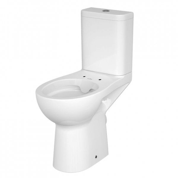 CERSANIT - Zestaw 579 - WC Kompakt bezkołnierzowy ETIUDA NEW CleonOn przeznaczony dla osób starszych i z ograniczoną sprawnością ruchową oraz niepełnosprawnych, bez deski  K11-0221