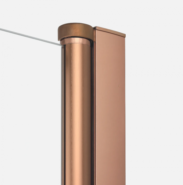 NEW TRENDY DRZWI WNĘKOWE NEW SOLEO 100x195 COPPER BRUSHED, wahadłowe, podwójne D-0496A