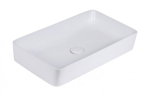 AQUAFORM - umywalka nablatowa UMBRIA prostokątna 61,5x34,5 cm, kolor biały AQ.448-0261161