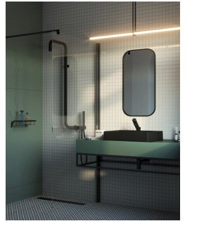 DEANTE - Deszczownica SILIA z baterią prysznicową Nero/Czarny Mat NQS_N4XM