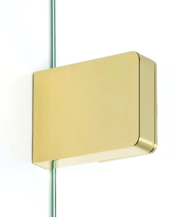 NEW TRENDY Drzwi wnękowe Eventa Gold Shine 170x200 z dodatkową ścianką EXK-4687/EXK-4688