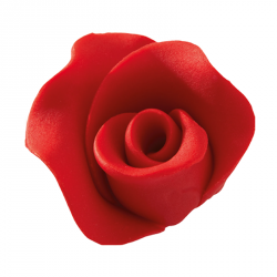 DEKORACJE | PEJOT | Róża średnia czerwona | Komplet 5 szt.