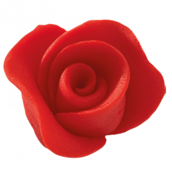 DEKORACJE | PEJOT | Róża mała czerwona | Komplet 9 szt.