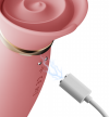 Rozgrzewający się wibrator z główką w kształcie róży Zalo Rose Vibrator Strawberry Pink