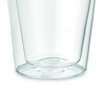 Kubek termiczny szklany TUMBI Glass 350 ml bezbarwny/czarny