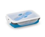 Lunchbox z łyżko-widelcem hermetyczny SLICK 640 ml (niebieski)