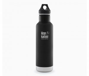 Butelka termiczna Klean Kanteen Classic z nakrętką Loop Cap 592 ml (shale black) czarny