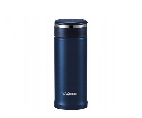 Butelka termiczna termos Zojirushi SM-JTE 340 ml z zaparzaczem granatowy deep blue