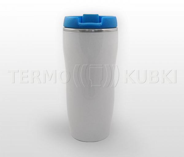 Kubek termiczny 350 ml LADY (biało-niebieski)