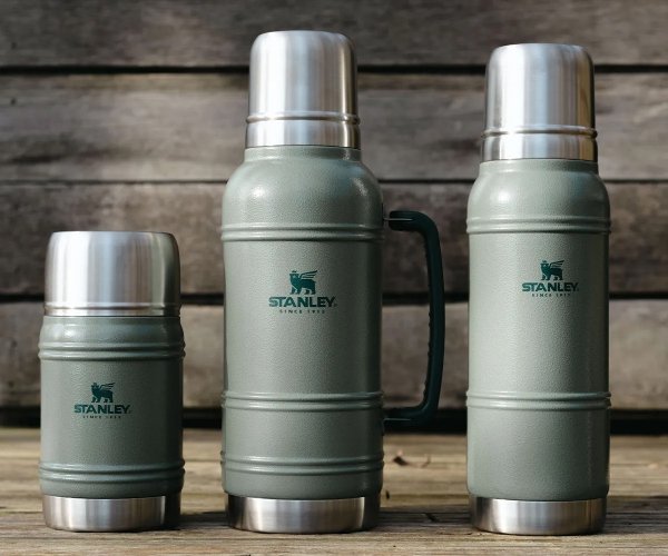 Termos The Artisan Stanley 1000 ml z rączką zielony hammertone green