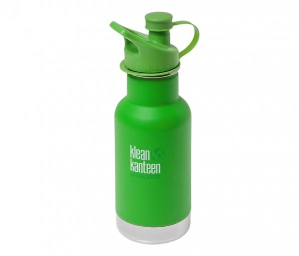 Butelka Klean Kanteen KID Classic 355 ml z nakrętką Sport Cap 3.0 lizard tails zielony