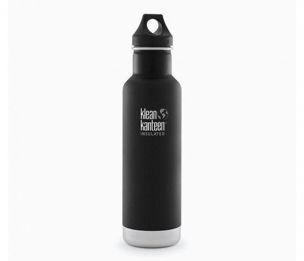 Butelka termiczna Klean Kanteen Classic z nakrętką Loop Cap 592 ml shale black czarny