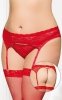 Garterbelt 3305 - Plus Size - red 3XL