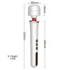 Stymulator-Massager Super Powerful USB White 10 Function