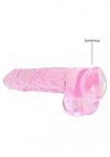 9 / 23 cm Realistic Dildo With Balls - Pink