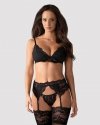 Bielizna-810-SEG-1 komplet 3-częściowy czarny  S/M