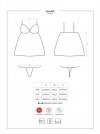 Bielizna-Luvae babydoll i stringi czarne XXL
