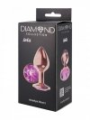 Plug-Butt Plug Diamond Amethyst Shine S Rose Gold