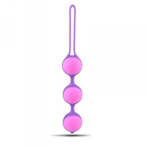 Kulki-Palline Vaginali Bi-Balls Triple Purple