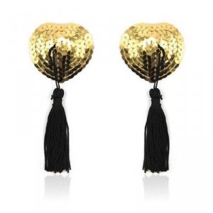 Heart shine nipples tassels (oro)