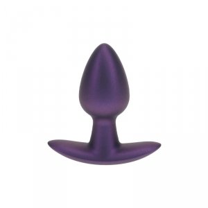 Smooth Silicone Anal Plug - Small - 2.6 / 6,5 cm - Metallic Purple