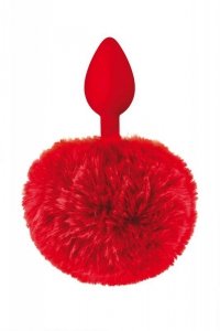 RED POMPOM ANAL PLUG