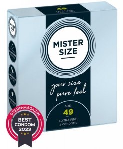 Prezerwatywy 49mm 3 szt. Mister Size