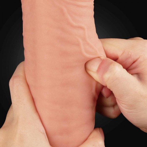 12&quot;&quot; Dual Layered Platinum Silicone Cock
