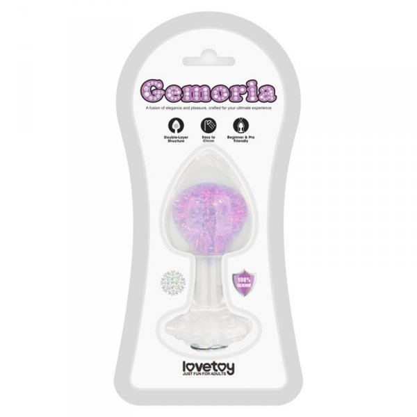 Gemoria Silicone Butt Plug - purple