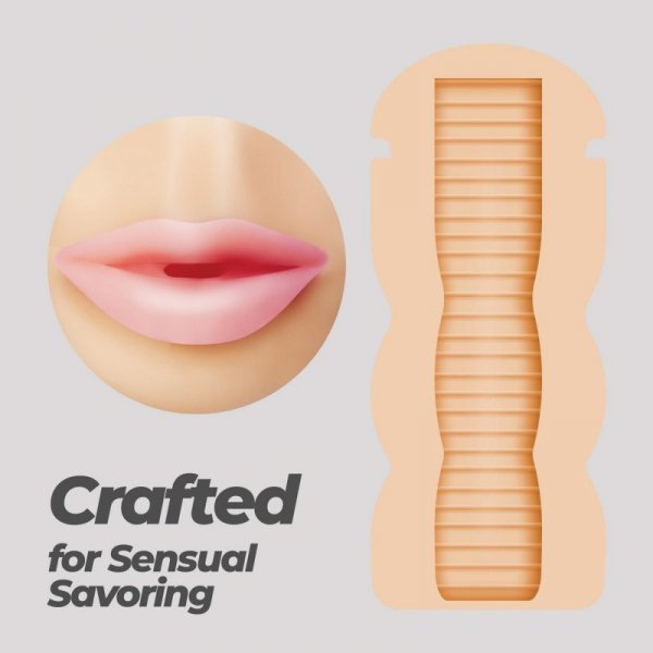 CRUSHIOUS FAPPUCINO SWEET KISS PORTABLE ORAL MASTURBATOR