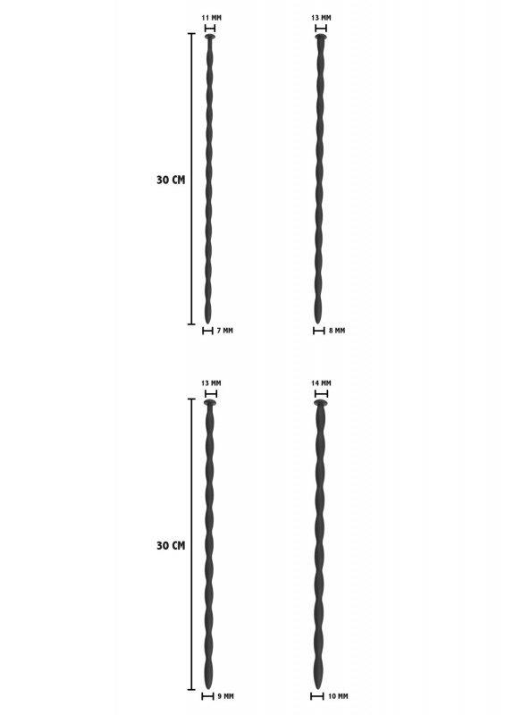 Penis Dilator Set Large 4 pcs