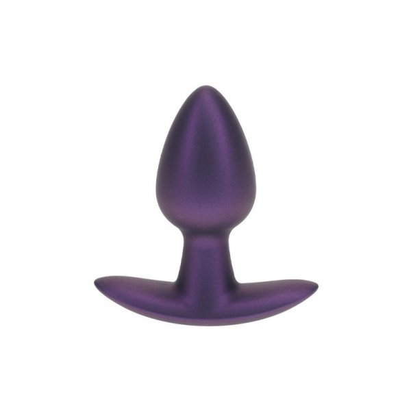 Smooth Silicone Anal Plug - Small - 2.6 / 6,5 cm - Metallic Purple