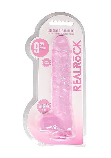 9&quot;&quot; / 23 cm Realistic Dildo With Balls - Pink