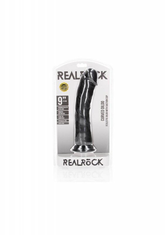 Curved Realistic Dildo with Suction Cup - 9&quot;&quot;&quot;&quot;/ 23 cm