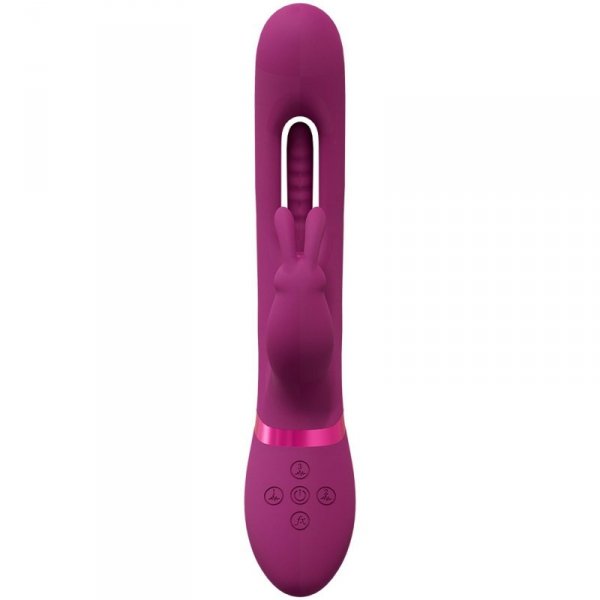 Mika - Triple Rabbit with G-Spot Flapping - Pink