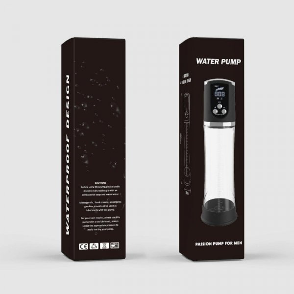 Pompka- PASSION PUMP, PREMIUM RECHARGEABLE AUTOMATIC WATERPROOF LCD PUMP
